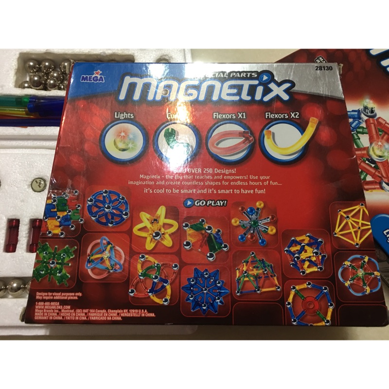 美國 MEGA MAGNETIX 磁力3D建構玩具 二手玩具
