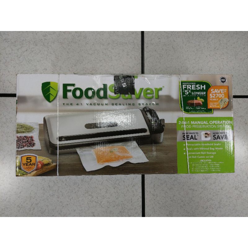 恆隆行公司貨 美國FoodSaver 家用真空保鮮機 FM3941