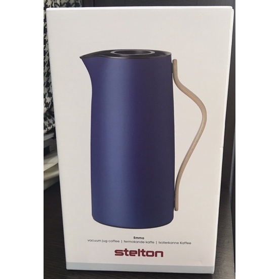 家樂福 Stelton 真空保溫水壺 星空藍 1.2公升