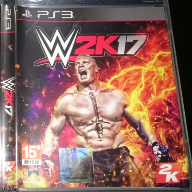 PS3激爆職業摔角 WWE 2K17 英文版 下載卡未用 售800元 面交在中和復興路253號 電0970863760