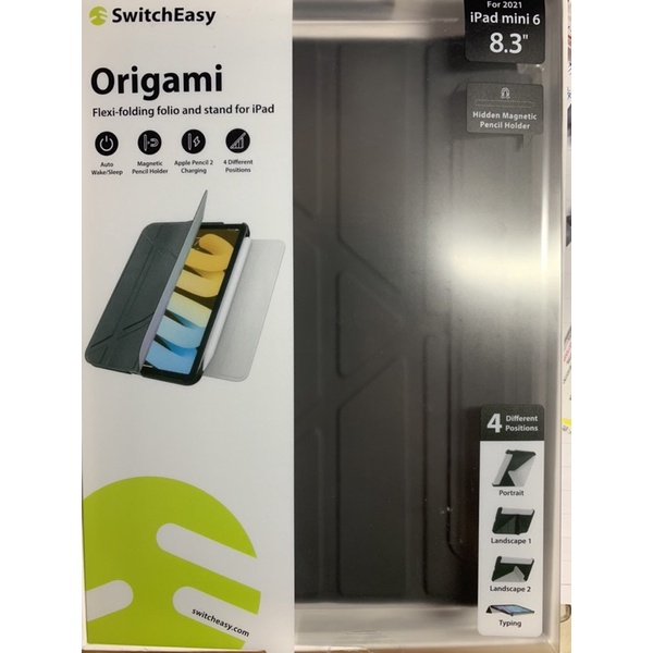 SwitchEasy美國魚骨 iPad Mini 6 Origami全方位支架保護套【二手良品】