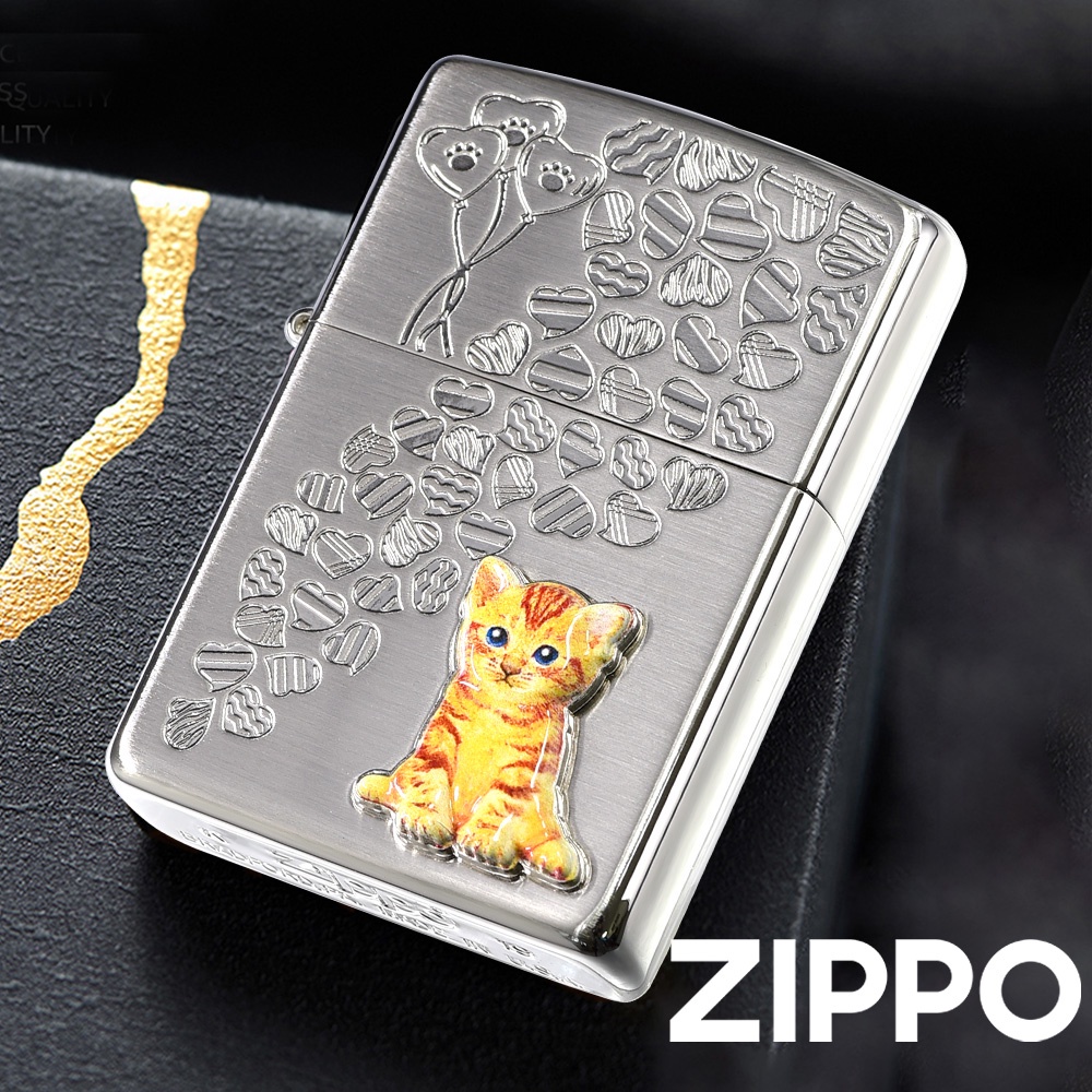 最旬ダウン ZIPPO 2SG-CATW 猫 kids-nurie.com