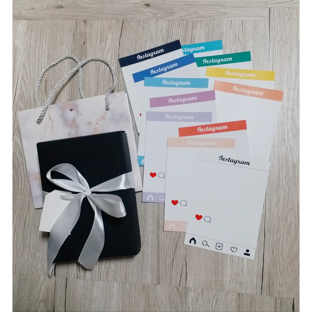 【手作】IG卡片禮盒組 IG卡片 IG小卡 Instagram造型卡片 手工卡片 代洗照片 禮物