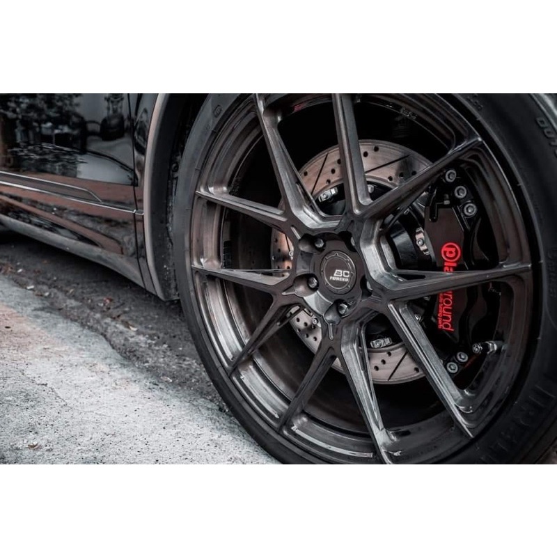晟信 福斯Tiguan 380適用 鍛造卡鉗 煞車升級 浮動碟盤 金屬油管 專用轉接座 競技來令片 適用