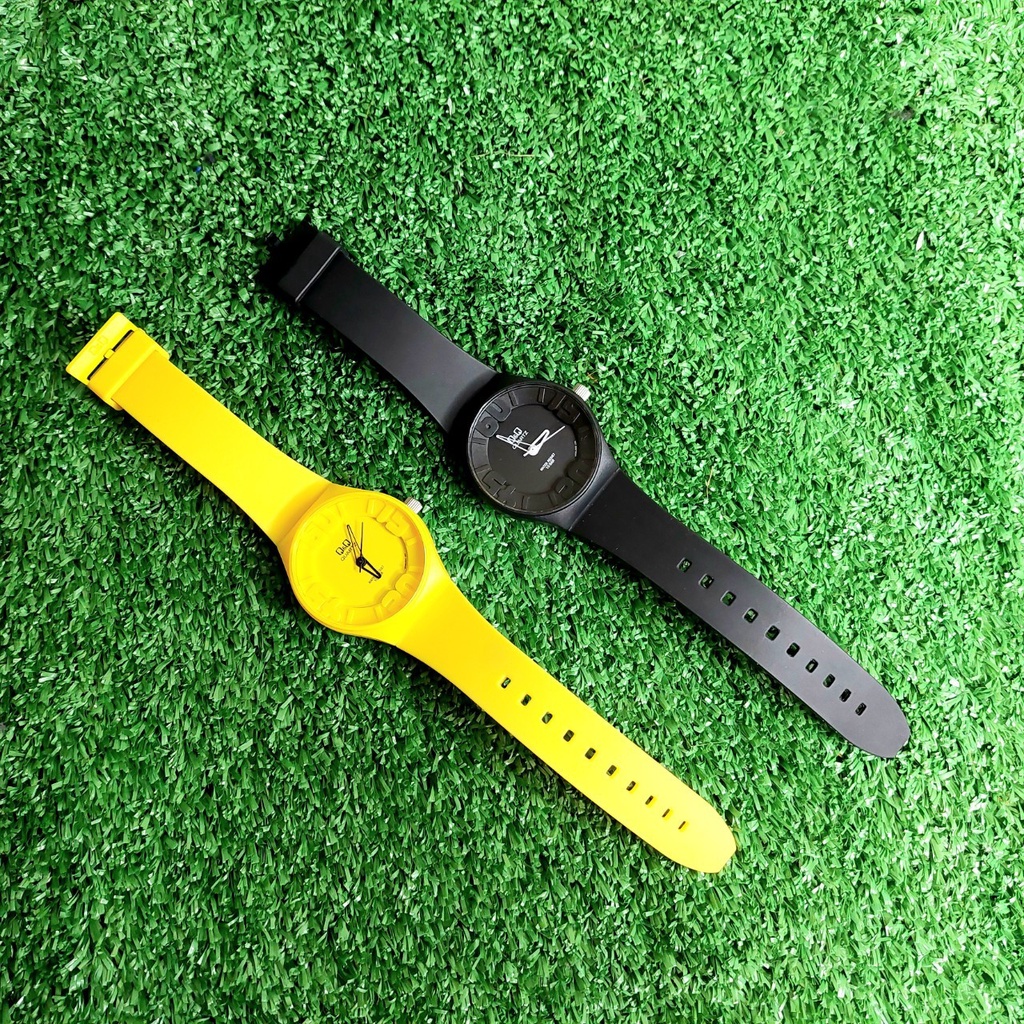 日本Q&Q非太陽能手錶-黑/黃/白 40mm