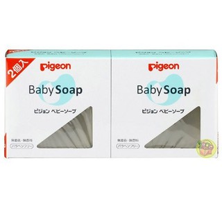 【JPGO日本購 】日本製 貝親 Pigeon 無添加 植物配方嬰幼兒透明皂2入 180g