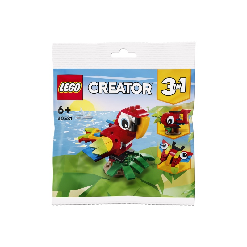 LEGO 30581 全新品 ropical Parrot polybag 熱帶鸚鵡 魚 蝴蝶 三合一