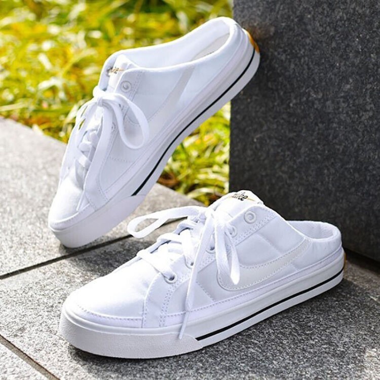 罐頭選貨/NIKE W COURT LEGACY MULE 懶人鞋 帆布 穆勒鞋 休閒 女 DB3970-100