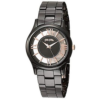 Folli Follie Time Illusion系列 黑陶瓷手錶 WF18F009BPK.XX【富士一品】