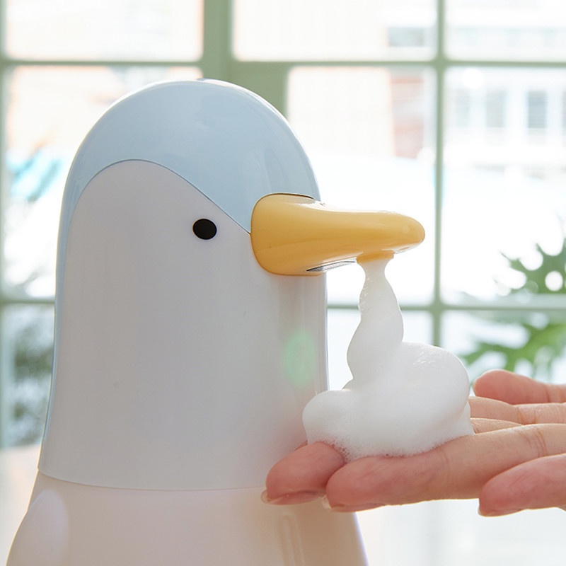 企鵝泡泡洗手機家用桌面智能紅外免接觸皂液器兒童自動感應皂液機