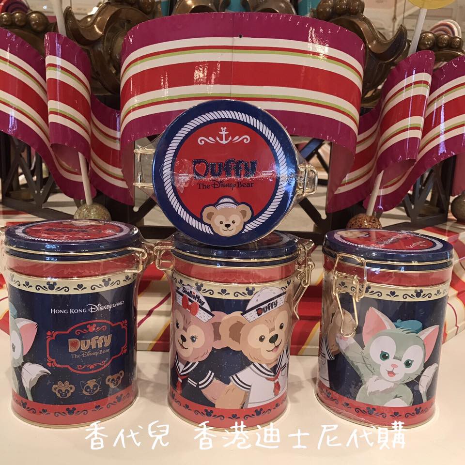 香港 迪士尼代購 Disney 達菲 雪莉玫 雪莉梅 畫家貓 gelatoni 傑拉托尼 餅乾盒 曲奇餅 (香代兒)