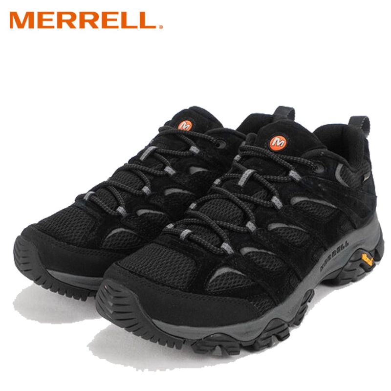 【MERRELL 美國】男 Moab 3 Gore-Tex 健行運動鞋 黑灰 防水登山鞋 多功能鞋 ML036253