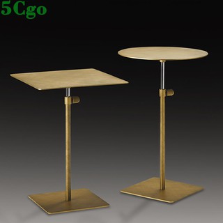 5Cgo創意輕奢升降邊幾沙發邊桌移動C型角幾不鏽鋼設計師款小茶幾迷你方形桌子t619537901920