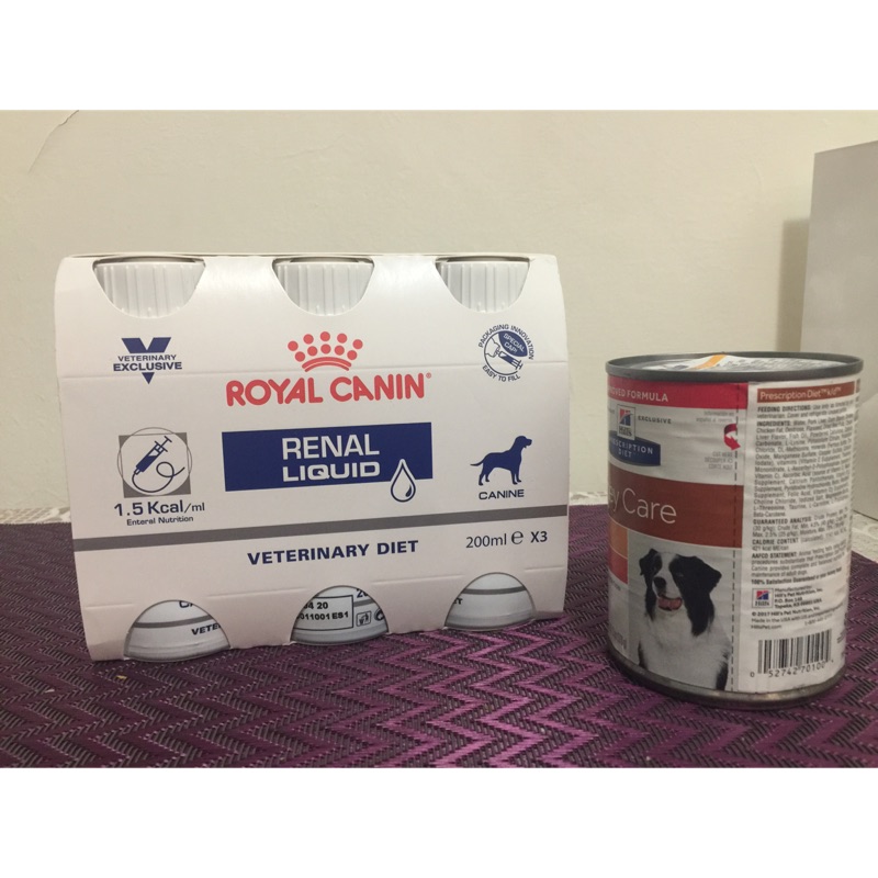 法國皇家 Royal Canin ICU 犬用腎臟配方 營養液 3瓶1組 加送一罐希爾斯腎臟配方罐頭