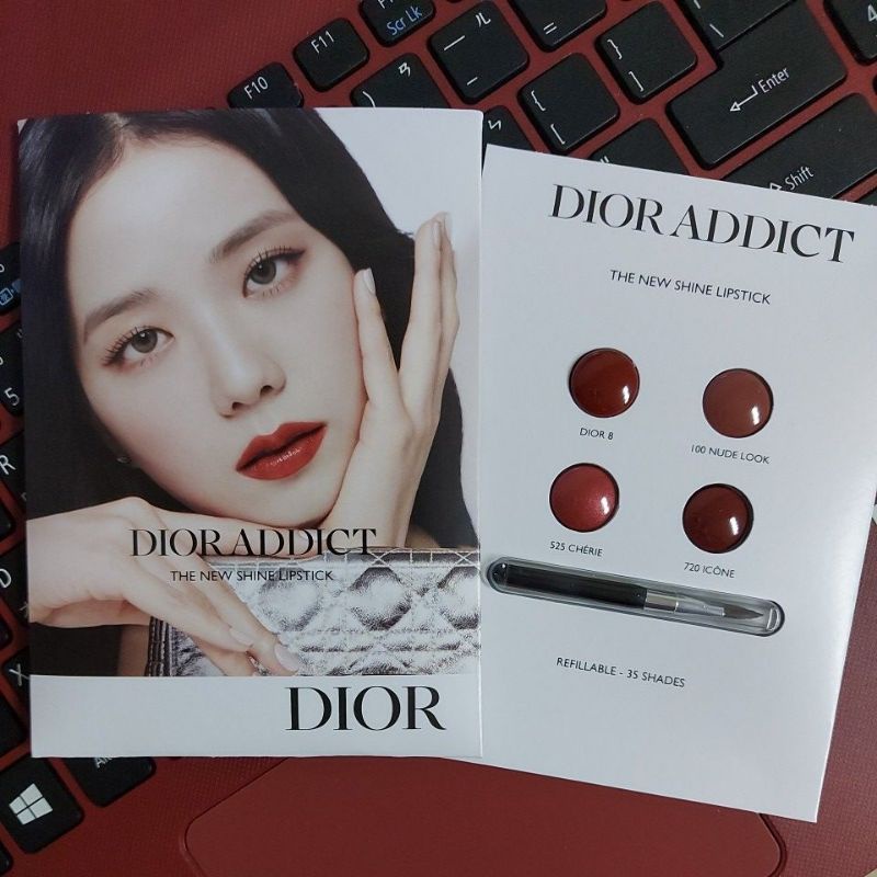 dior 迪奧 隱誘唇膏試色卡 唇膏 色號： Dior8 、100、525 、720