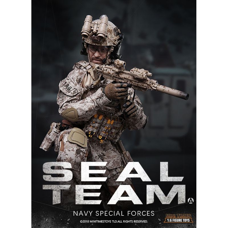 （全新）minitimes toys 1/6 M012 SEALTEAM 海豹队长