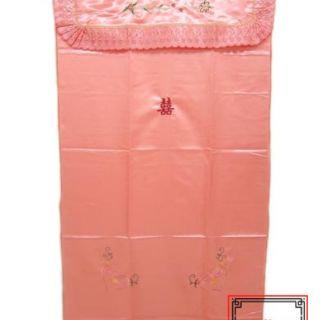 【女兒紅】鴛鴦刺繡門廉結婚訂婚婚廉 厚法國絲 結婚門簾 嫁娶用品 法國絲 鴛鴦繡花新婚門簾 新娘房門簾 臺灣製