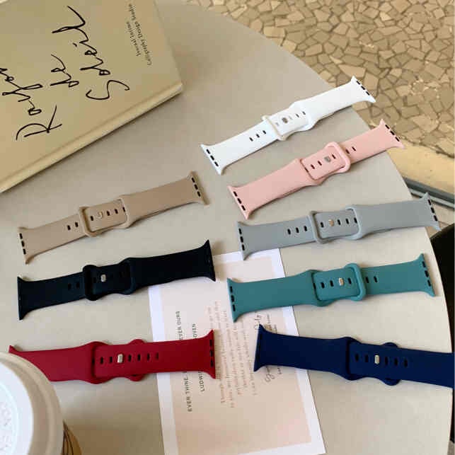 簡約百搭硅膠錶帶運動風蘋果錶帶 Applewatch錶帶 iWatch全系列手錶帶 Ultra錶帶