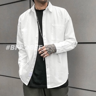 『滿額免運』Shirt 韓國寬鬆素襯衫 6色可選 大地色系 長袖 襯衫 上衣