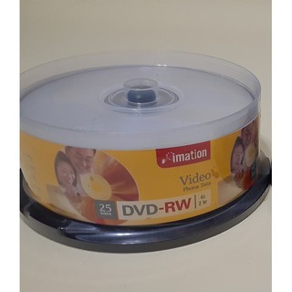 全新imation空白燒錄光碟片DVD-RW 4X 4.7G 罐裝25片每片30元需下單數量30