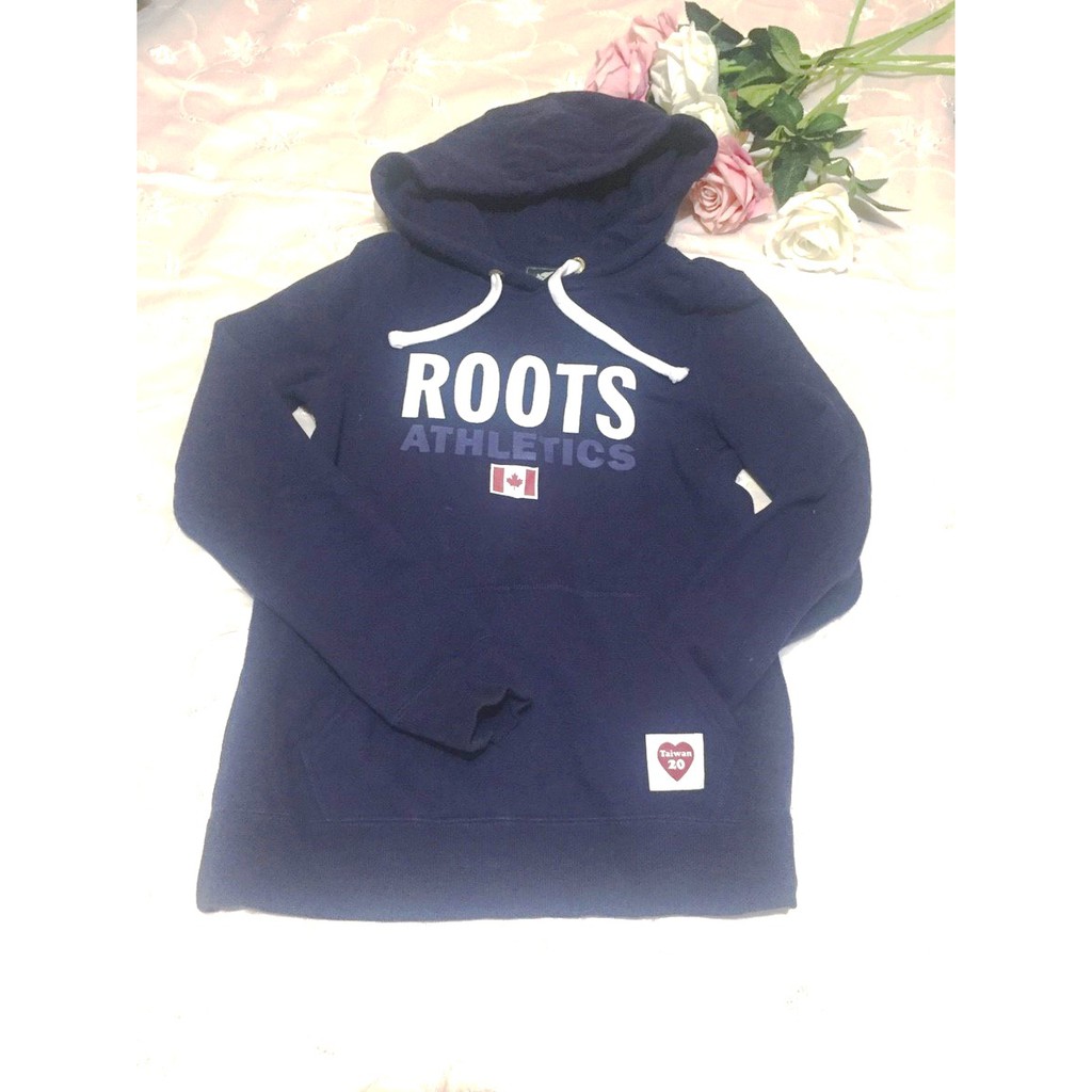 Roots深藍帽T(女S)