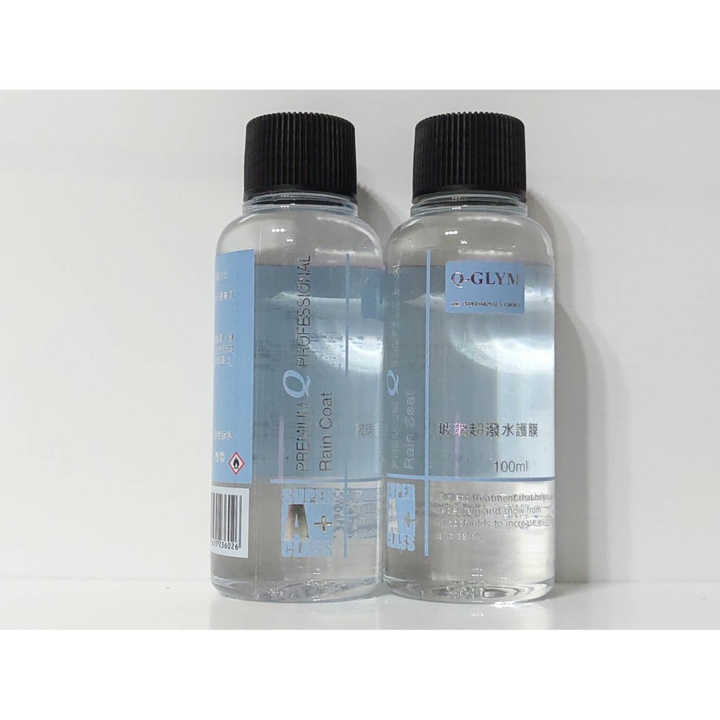 車霸 Q Glym 玻璃超潑水護膜100ml Rain Coat 玻璃鍍膜撥水劑玻璃超撥水護膜 蝦皮購物