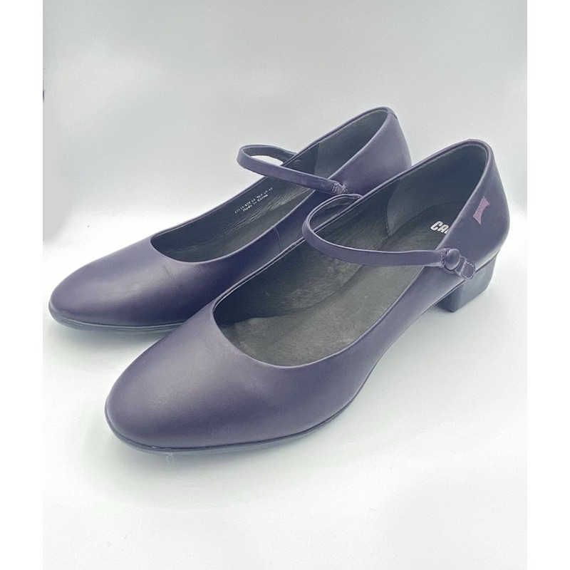 [專櫃女鞋] CAMPER 深紫色瑪莉珍鞋 | 真皮 | 舒適 4公分高 | 免運
