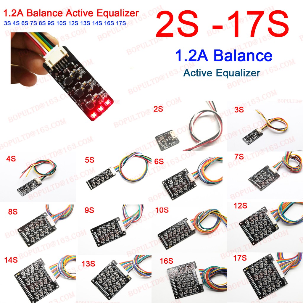 Li-ion Lifepo4 鋰電池有源均衡器平衡器能量傳輸板 BMS 1.2A 平衡