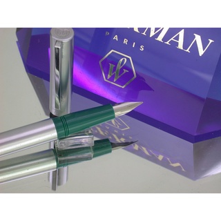 FRANCE法國製 威迪文 WATERMAN鋼筆(綠)附吸墨器