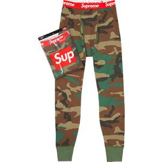【紐約范特西】預購 SUPREME FW19 Hanes Thermal Pant 迷彩(一件裝)