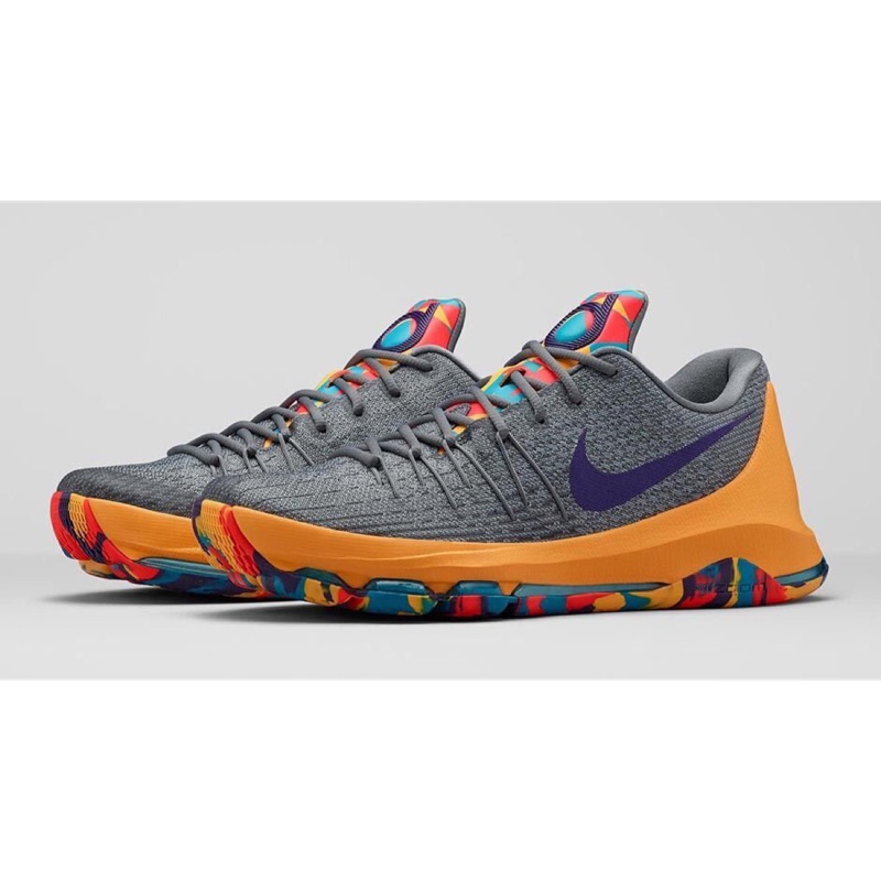 奈克狗不賣假貨 NIKE KD 8 EP 749375-050 糖果 灰 彩色 KD 11 全新 10