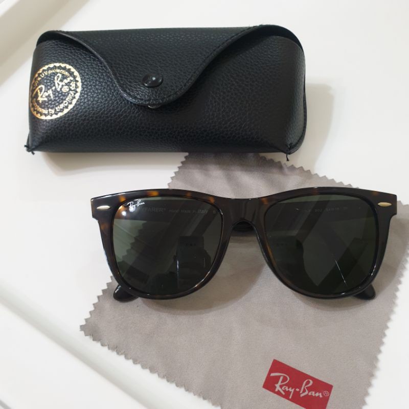 【正版】雷朋RayBan 太陽眼鏡 經典款 RB2140-F 義大利製（二手）