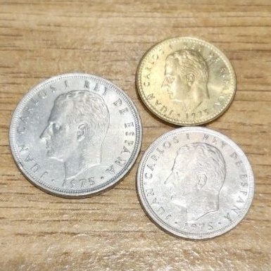 西班牙硬幣三種面額不分售