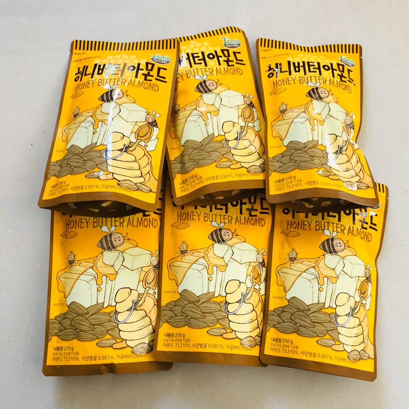 韓國零嘴 Tom's Gilim Honey Butter Almond 蜂蜜奶油杏仁果