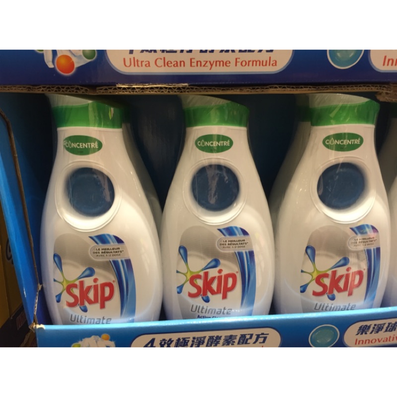 好市多costco Skip超濃縮樂淨球洗衣精1 4公升 2入 蝦皮購物