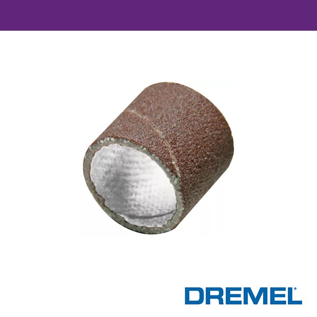 Dremel 精美 446  1/4"  6.4mm 砂布套  240G  (6入)