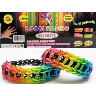 Rainbow Loom熱銷美國親子益智DIY彩虹編織機+勾針+S形環一批+ 混色橡皮筋-。
