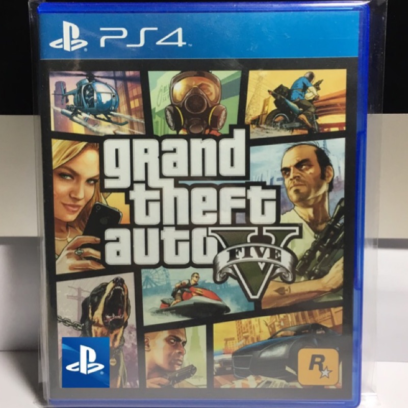 阿杰收藏 Gta5 亞版中文版 Ps4二手 俠盜獵車手5 Gtav 中古遊戲 蝦皮購物