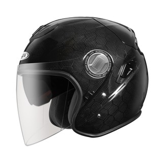 【現貨 出清特價】ZEUS ZS-625 六角碳纖維 Carbon 內置墨鏡 3/4 半罩安全帽「AA騎士用品」
