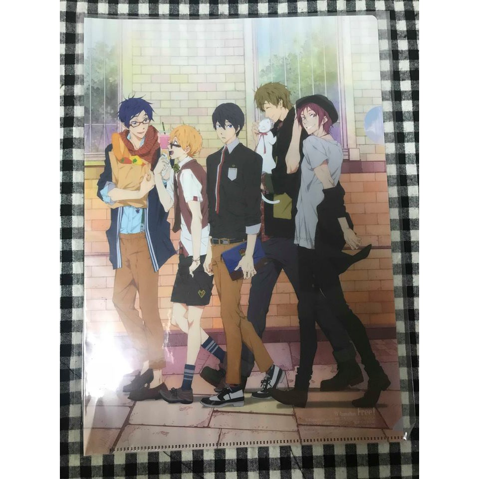 現貨free 男子游泳部資料夾文件夾雜誌附錄七瀨遙松岡凜橘真琴葉月渚龍崎怜山崎宗介郁彌似鳥百太郎夏也貴澄
