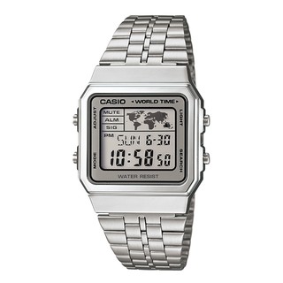 【CASIO】卡西歐復刻電子錶 A500WA A500WA-7 世界時間 LED照明 宏崑時計 臺灣卡西歐一年保固