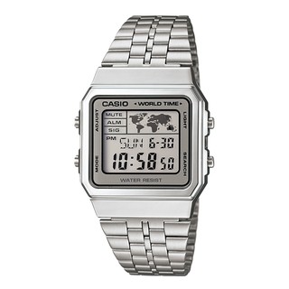 【CASIO】卡西歐復刻電子錶 A500WA A500WA-7 世界時間 LED照明 宏崑時計 台灣卡西歐一年保固