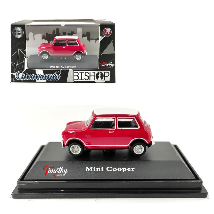 Merah 壓鑄玩具車壓鑄玩具車 Mini Cooper 兒童玩具車純紅色 72 比例