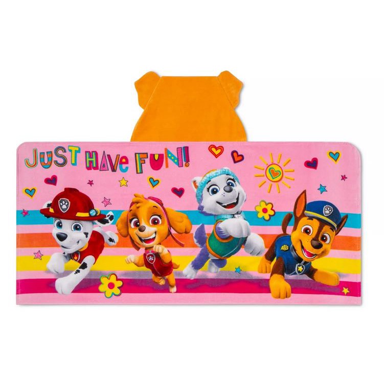 預購👍正版空運👍美國專櫃 汪汪隊 PAW PATROL 毛毛 兒童 連帽浴巾 毛巾克 大毛巾 純棉  天天 阿奇 毛毛