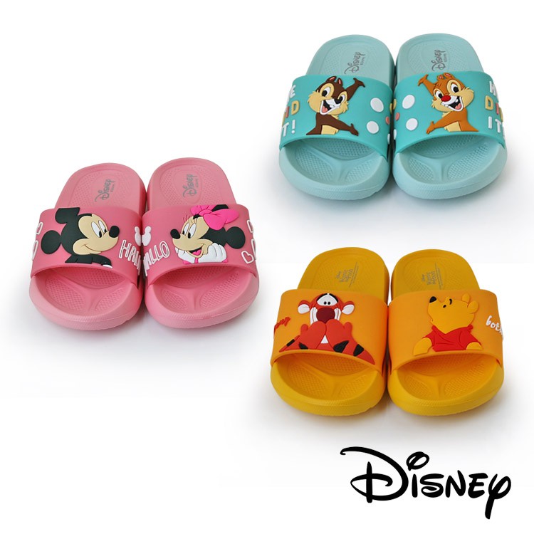Disney 拖鞋 童鞋 15-18cm 迪士尼拖鞋 米奇米妮 奇奇蒂蒂 維尼 輕量防水 兒童拖鞋 DS0011