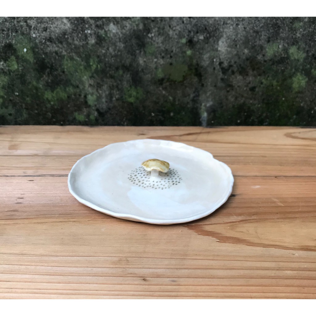 「漸層香菇草原」竹土石山 石山系列 飾品盤 甜點盤 餅乾 擺飾 店面 咖啡 藝品店