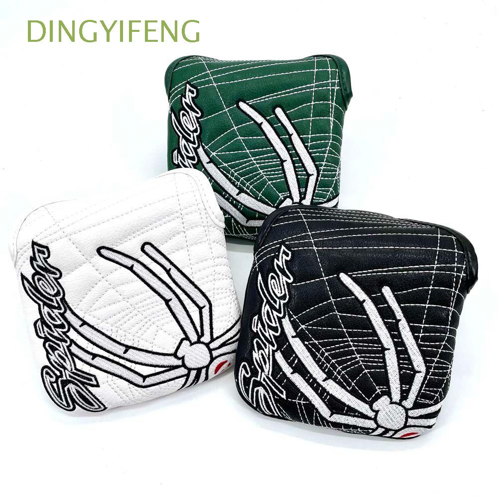 Dingyifeng Sports Spider 高爾夫頭套高爾夫推桿蜘蛛推桿頭套高爾夫球槌推桿套帶箍和環扣楔形套的保護