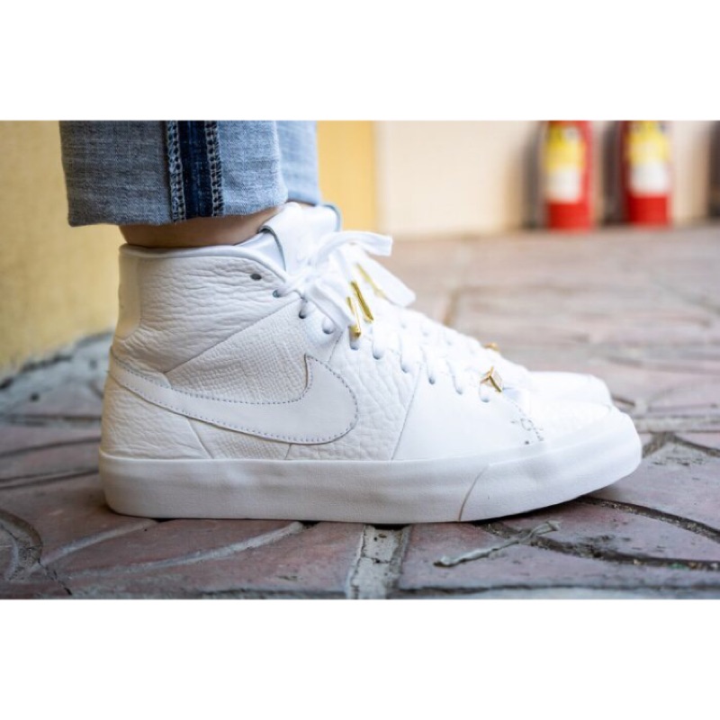 blazer royal qs white