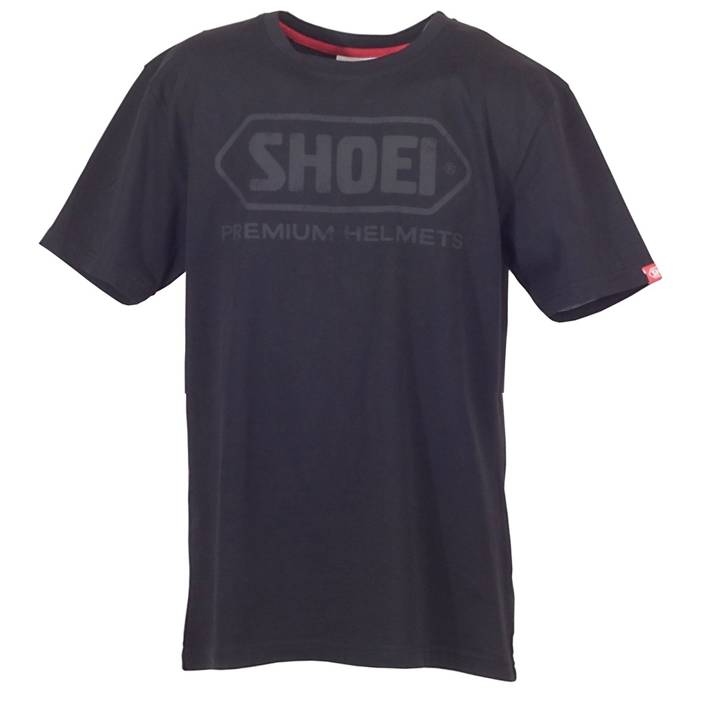 【德國Louis】Shoei T-Shirt 黑色純棉短袖上衣 重機騎士安全帽品牌短T 舒適輕量合身休閒T恤300138
