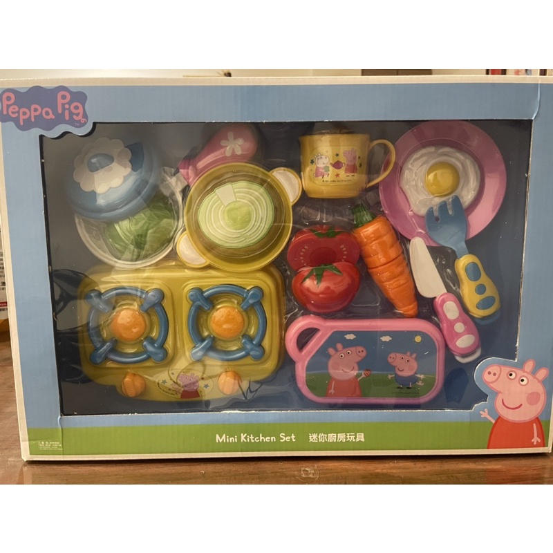 全新*peppa pig佩佩豬迷你廚房玩具切蔬果遊戲組兒童聖誕禮物